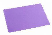 Glownary Lavender Paper Placemats, 10 x 14 Inch, Scalloped Edge for Restaurants and Catering, 1000 Count Case