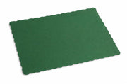 Glownary Hunter Green Paper Placemats, 10 x 14 Inch, Scalloped Edge for Restaurants and Catering, 1000 Count Case