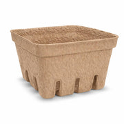 Pulp Produce Basket, Molded Pulp, Slotted Sides for Ventilation, Open Top, for Berries, Cherry Tomatoes, and Produce Display (Beige, 1 pt., 500)
