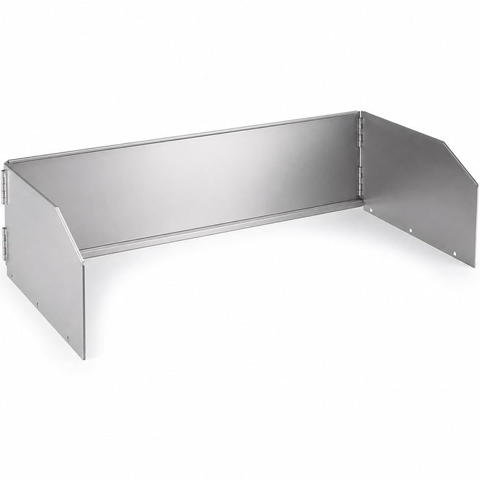Glownary 48-Inch Stainless Steel Wind Guard for LPG48 Grills, 11.5 Inches Height, Outdoor Cooking Protection