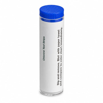 Glownary CM-240 Chlorine Test Strips, 10-200 PPM Range, Professional Water Testing Kit with Color Chart, 100 Count Vial