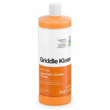 Glownary Griddle Kleen Liquid Grill and Griddle Cleaner, Orange, 32 oz, Ready-to-Use, Non-Flammable, EPA Safer Choice, 4 Pack
