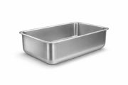 Glownary Full Size Aluminum Steam Table Water Pan, 6 Inch Deep, Rectangle, Silver, 20 3/4 x 12 3/4 Inches