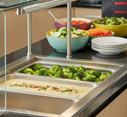 Glownary Full Size Aluminum Steam Table Water Pan, 6 Inch Deep, Rectangle, Silver, 20 3/4 x 12 3/4 Inches view 2