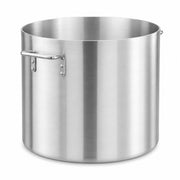100 Qt Heavy Weight Aluminum Stock Pot, Silver, Round, Dual Riveted Handles, 20 Inch Diameter