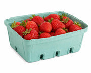 1.5 Qt. Pint. Molded Fiber Produce Basket, Eco-Friendly Berry Container, Recyclable Biodegradable Pulp Basket, No PFAS Added, Ventilated, 200/Case