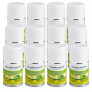 Glownary Lemon-Lime Metered Air Freshener Refill, 7.25 oz, Aerosol, Ready-to-Use, 12 Count