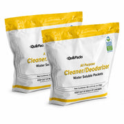 Glownary All Purpose Cleaner Deodorizer, Concentrated Powder, Lemon Scent, 0.5 oz Packets, 90 Count, 2 Bags per Case