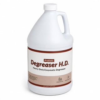 Glownary H.D. Concentrated Enzymatic Degreaser, 1 Gallon, Rain Fresh Scent, Neutral pH, Orange, 4 Pack