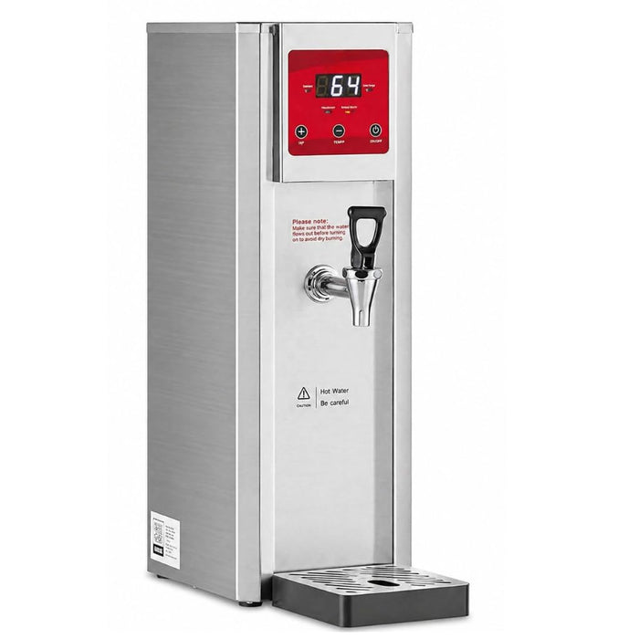 Glownary Commercial Hot Water Dispenser, 2 Gallon, Digital Controls, Stainless Steel, 120V 1800W, Countertop, ETL Certified