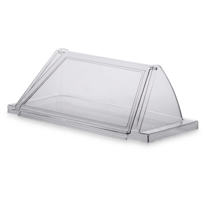 Glownary 12 Hot Dog Roller Grill Sneeze Guard, Single Door, Clear Acrylic, 23x9x8.6 Inches