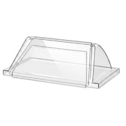Glownary RG1818SG Hot Dog Roller Grill Sneeze Guard, 18 Inch, Clear Acrylic, Single Door