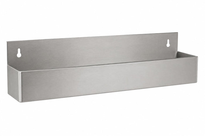 Glownary Stainless Steel Single Tier Speed Rail, 24 Inches, Silver, 21 Gauge, Bar Bottle Storage