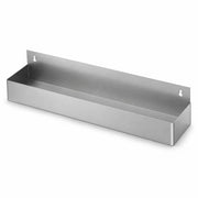 Glownary Stainless Steel Single Tier Speed Rail, 42 Inches, Silver, 21 Gauge, 10 Bottle Capacity