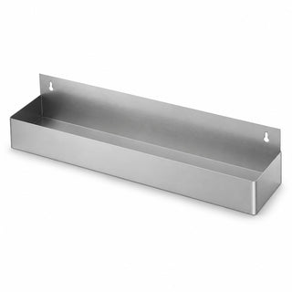 Glownary Stainless Steel Single Tier Speed Rail, 42 Inches, Silver, 21 Gauge, 10 Bottle Capacity