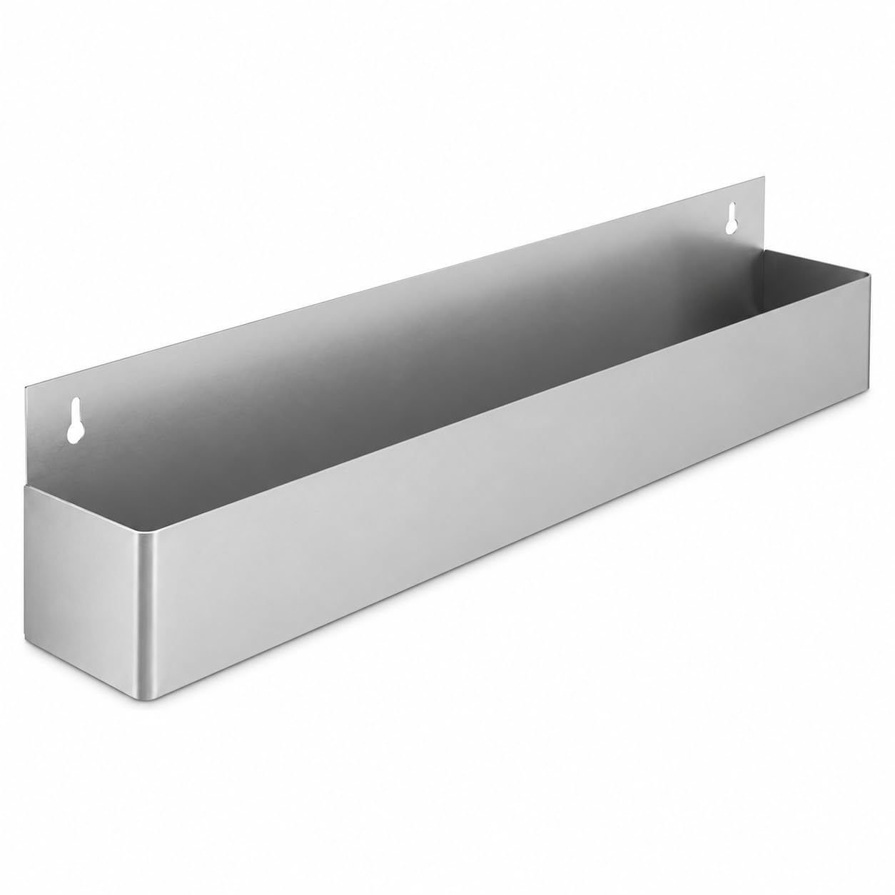 Glownary Stainless Steel Single Tier Speed Rail, 36 Inches, Silver, 21 Gauge, 9-10 Bottle Capacity