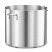 120 Qt Heavy Weight Aluminum Stock Pot, Round, Silver, Dual Riveted Handles, 21.5 Inch Diameter, 19.5 Inch Height, NSF Listed, Commercial Grade