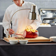 24″ Stainless Steel Carving Station Kit with 250W Heat Lamp, Cutting Board, Drip Pan & Mounting Hardware – Commercial Food Warming Station for Catering, Hotels & Restaurants – 120V view 2