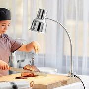 24″ Stainless Steel Carving Station Kit with 250W Heat Lamp, Cutting Board, Drip Pan & Mounting Hardware – Commercial Food Warming Station for Catering, Hotels & Restaurants – 120V view 4