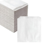 Glownary Medium French Fry Bags, 5" x 4", White, Grease-Resistant Paper, Microwavable, 2000 Count