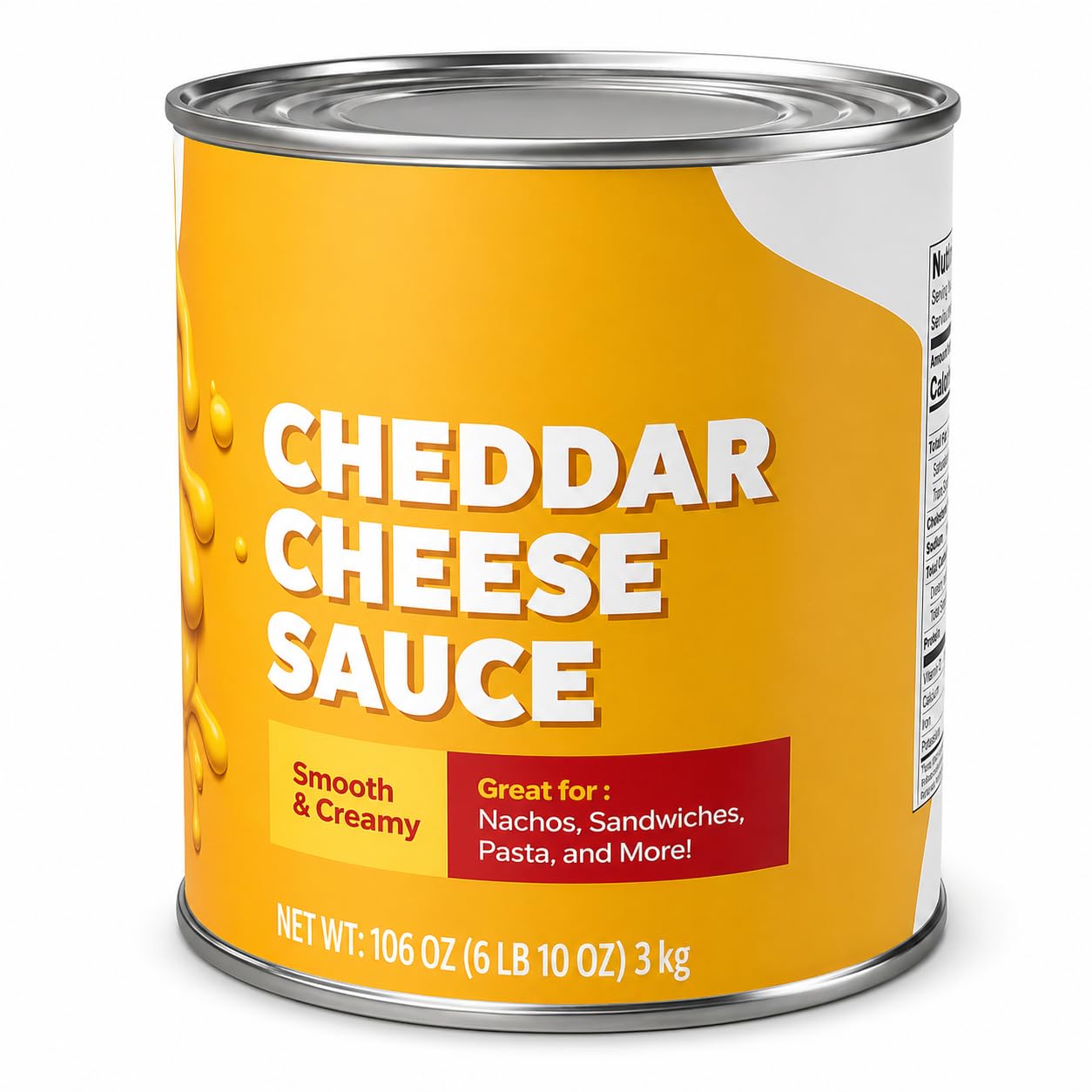 Glownary Cheddar Cheese Sauce, #10 Can, Pre-Made, 9 lb, Made in America