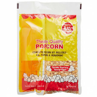 Glownary All-In-One Popcorn Kit for 8-10 oz. Poppers, Butter Flavor, Non-GMO, Gluten-Free, 24 Count