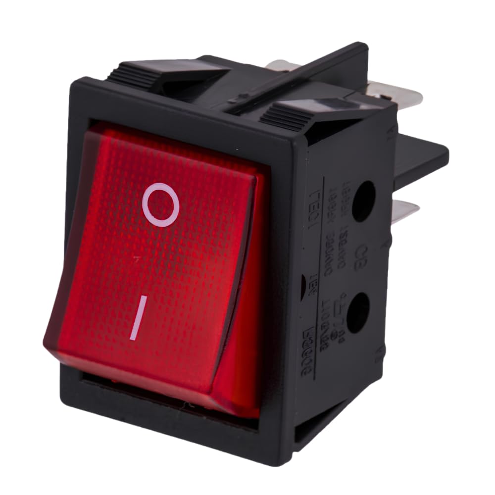 Glownary Replacement On/Off Rocker Switch for Carnival King Warming Equipment, 16A 125VAC, 1x1.25x1.25 Inch