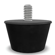 Glownary Rubber Foot, Replacement Part for Avantco Equipment and Carnival King, 1 Each