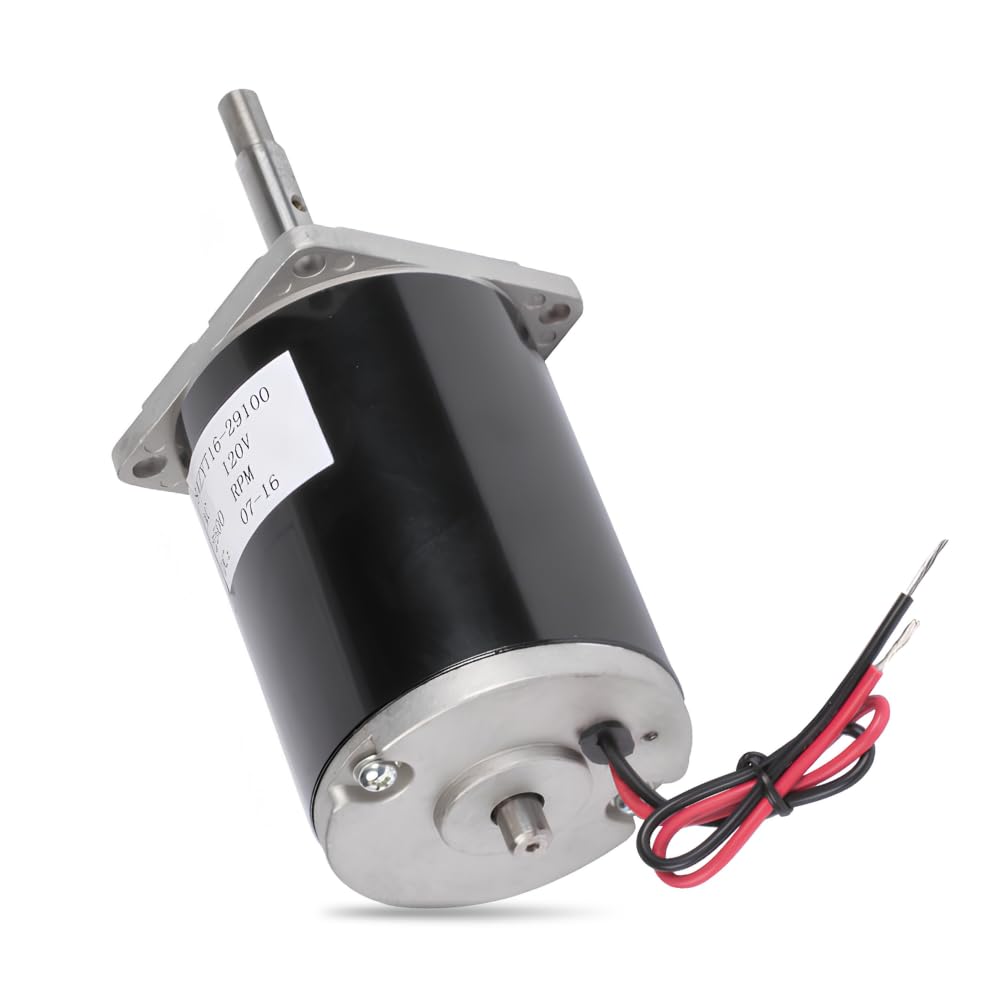 Glownary Replacement Motor for Cotton Candy Machine, 2500 RPM, 120V, 8 Inch Length, 3.25 Inch Diameter