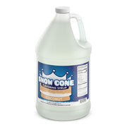 Glownary Coconut Snow Cone Syrup, 1 Gallon, Tropical Flavor, Gluten-Free, 4 Pack Case