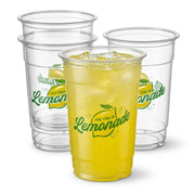 Glownary 16 oz. PET Lemonade Cup, Clear, Round, BPA Free, Recyclable, 1000 Count