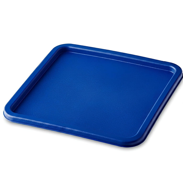 Glownary 18 Qt. Blue Lid for Slushy Mix Fill Container, Polyethylene, Dishwasher Safe