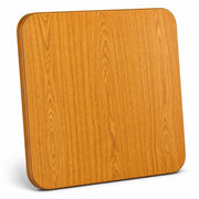 TableTop King 36" x 36" Square Reversible Table Top, Walnut/Oak, Laminate, 1 Inch Thick, Black Vinyl Edge