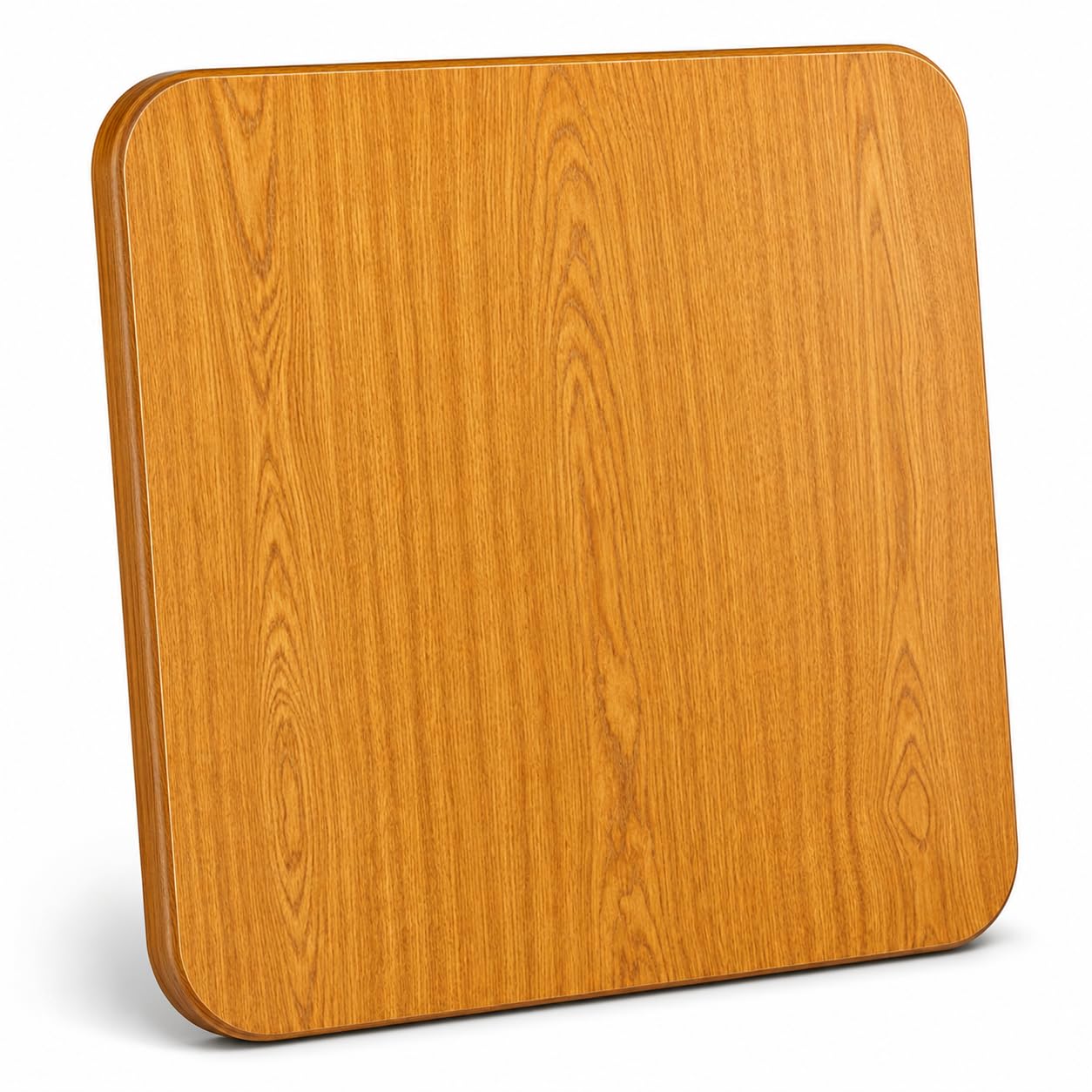 TableTop King 36" x 36" Square Reversible Table Top, Walnut/Oak, Laminate, 1 Inch Thick, Black Vinyl Edge