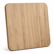 TableTop King 30" x 30" Square Reversible Table Top, White Birch and Ash Laminate, Brown Vinyl Molding, Indoor Use