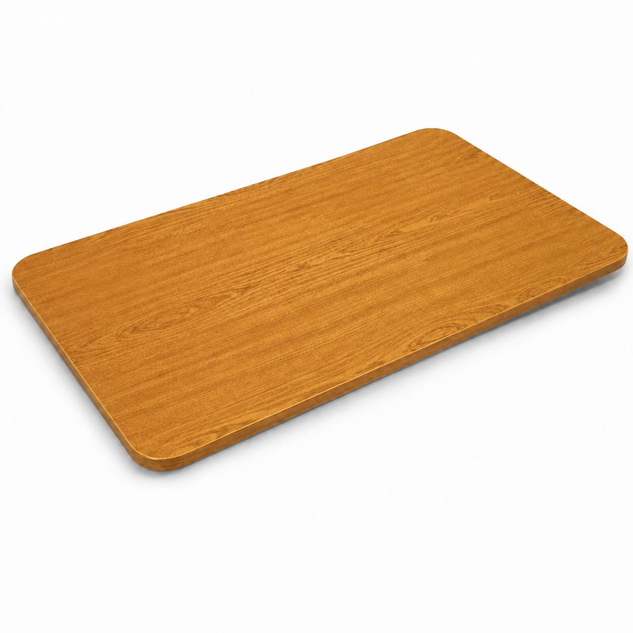 TableTop King 24" x 42" Rectangular Table Top, Reversible Walnut/Oak, Laminate, Black Vinyl Molding, Indoor, 4 Person Seating