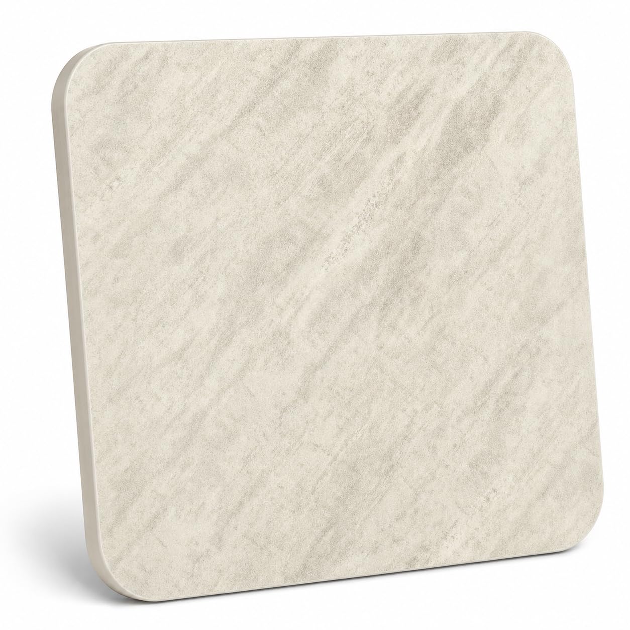 TableTop King 36" x 36" Square Reversible Table Top, White and Gray Slate, Laminate, 1 Inch Thick