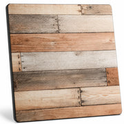TableTop King Excalibur Square Table Top, 28" x 28", Mixed Plank Finish, Laminate, Weather-Resistant, Indoor/Outdoor