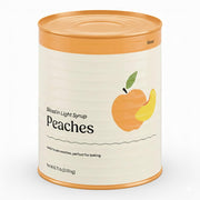Glownary Sliced Peaches in Light Syrup, #10 Can, 106 oz, 6 Pack, Kosher Certified