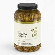Glownary Jalapeno Slices, Hot Peppers, 1 Gallon, Jarred, 4 per Case