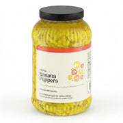 Hometown Provisions Hot Banana Pepper Rings, Yellow, Sliced, 1 Gallon, Jarred, 4 per Case