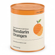 Glownary Whole Mandarin Orange Segments in Light Syrup, #10 Can, 106 oz, 6 Pack Case, Kosher