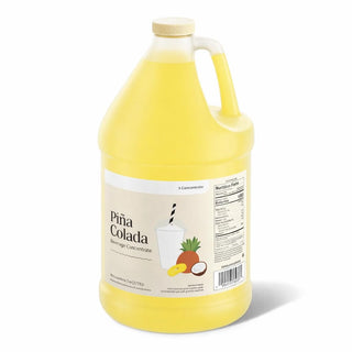 Glownary Pina Colada Slushy Concentrate, 5:1 Dilution Ratio, 1 Gallon, Non-Carbonated, 4 Pack