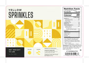 Glownary Yellow Sprinkles, 10 lb., Kosher, Gluten-Free, Dairy-Free, Vegetarian, Bulk Package view 2