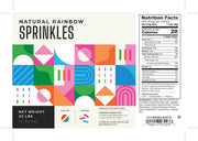 Glownary Natural Rainbow Sprinkles, 25 lb., Kosher, Gluten-Free, Dairy-Free, Vegetarian, Assorted Colors view 3