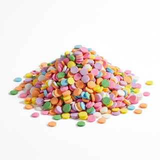 Glownary Pastel Confetti Sequin Sprinkles, 7 lb, Assorted Colors, Round Shape, Gluten-Free, Kosher, Vegetarian
