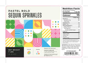 Glownary Pastel Confetti Sequin Sprinkles, 7 lb, Assorted Colors, Round Shape, Gluten-Free, Kosher, Vegetarian view 2