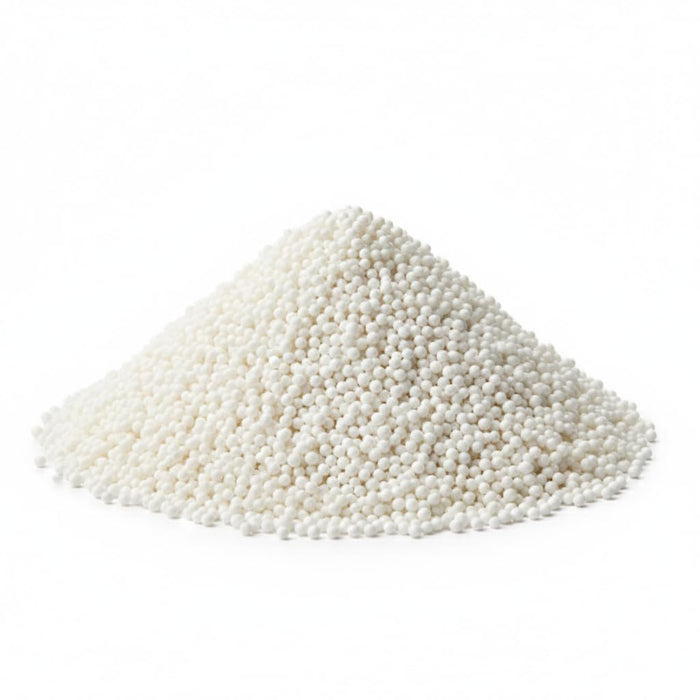Glownary White Nonpareils, 25 lb., Round, Kosher, Gluten-Free, Dairy-Free, Vegetarian, Bulk