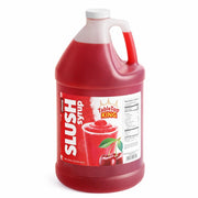 Slushy Mix Concentrate 1 Gallon – 5:1 Frozen Drink Syrup for Slushie, Granita & Snow Cone Machines – High Yield (48 Servings) – Gluten Free – Commercial Beverage Mix – Made in USA (4/Case, Cherry)