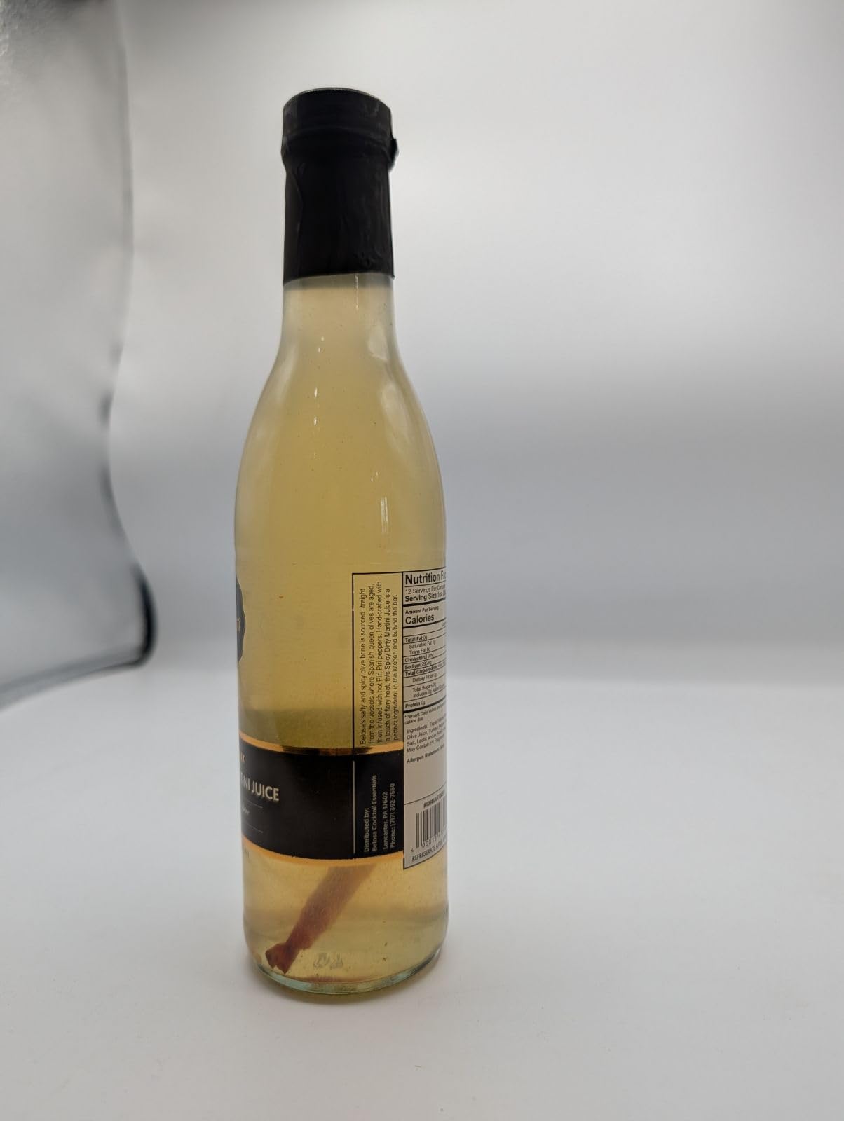 Glownary Spicy Dirty Martini Juice, Olive Flavor, Unsweetened, Triple Filtered, 375 mL, Glass Bottle view 4